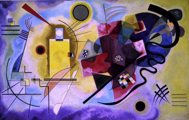 kandinsky, yellow-red-blue