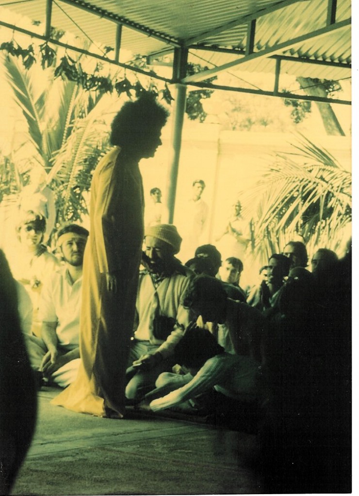 Sai Baba blessing Ron - Bangalore, 1982